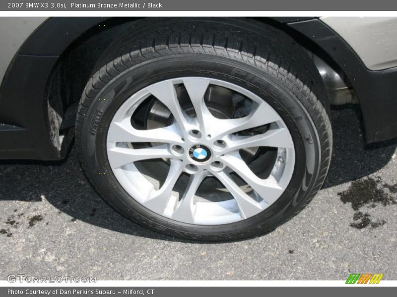 Platinum Bronze Metallic / Black 2007 BMW X3 3.0si