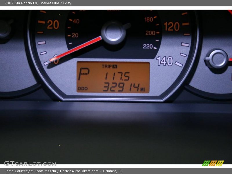 Velvet Blue / Gray 2007 Kia Rondo EX