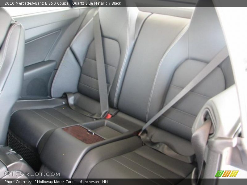 Quartz Blue Metallic / Black 2010 Mercedes-Benz E 350 Coupe