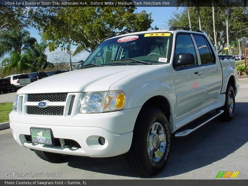 Oxford White / Medium Dark Flint/Dark Flint 2004 Ford Explorer Sport Trac Adrenalin 4x4