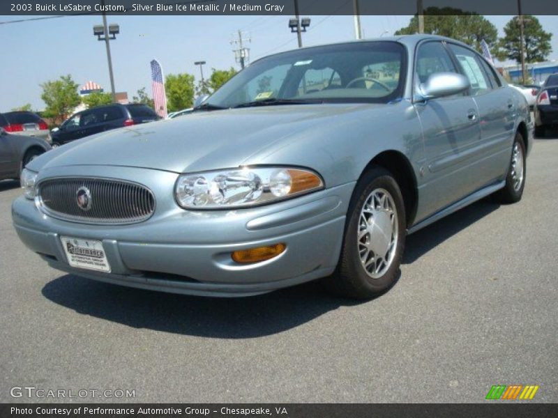 Silver Blue Ice Metallic / Medium Gray 2003 Buick LeSabre Custom