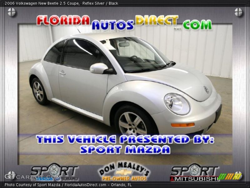 Reflex Silver / Black 2006 Volkswagen New Beetle 2.5 Coupe