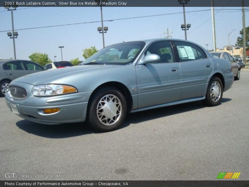 Silver Blue Ice Metallic / Medium Gray 2003 Buick LeSabre Custom