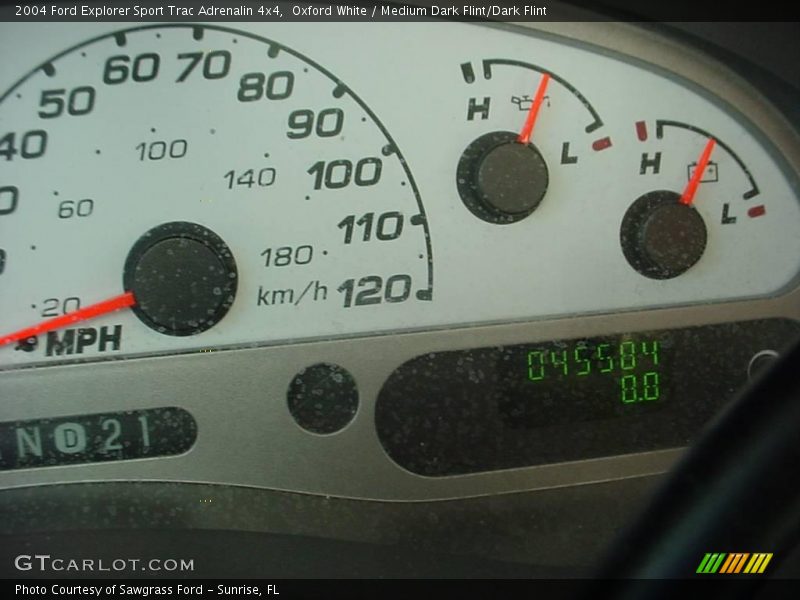 Oxford White / Medium Dark Flint/Dark Flint 2004 Ford Explorer Sport Trac Adrenalin 4x4