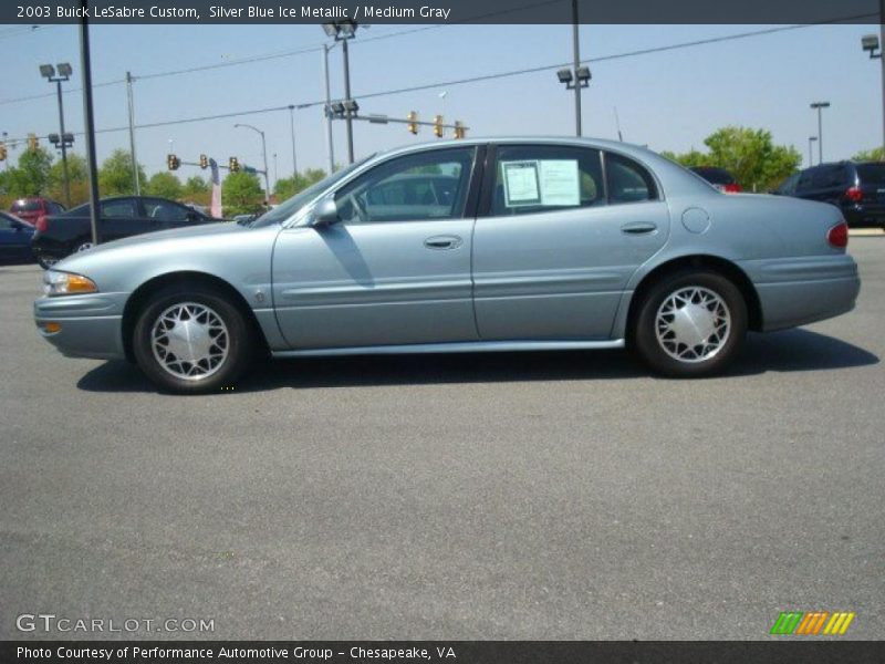 Silver Blue Ice Metallic / Medium Gray 2003 Buick LeSabre Custom