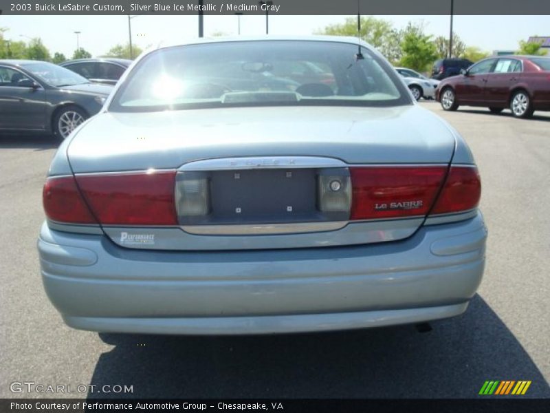 Silver Blue Ice Metallic / Medium Gray 2003 Buick LeSabre Custom