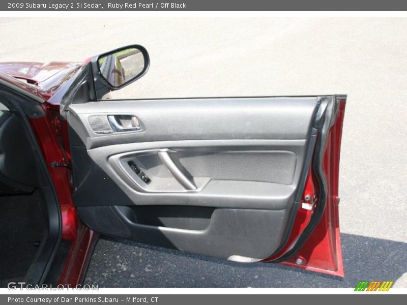 Ruby Red Pearl / Off Black 2009 Subaru Legacy 2.5i Sedan