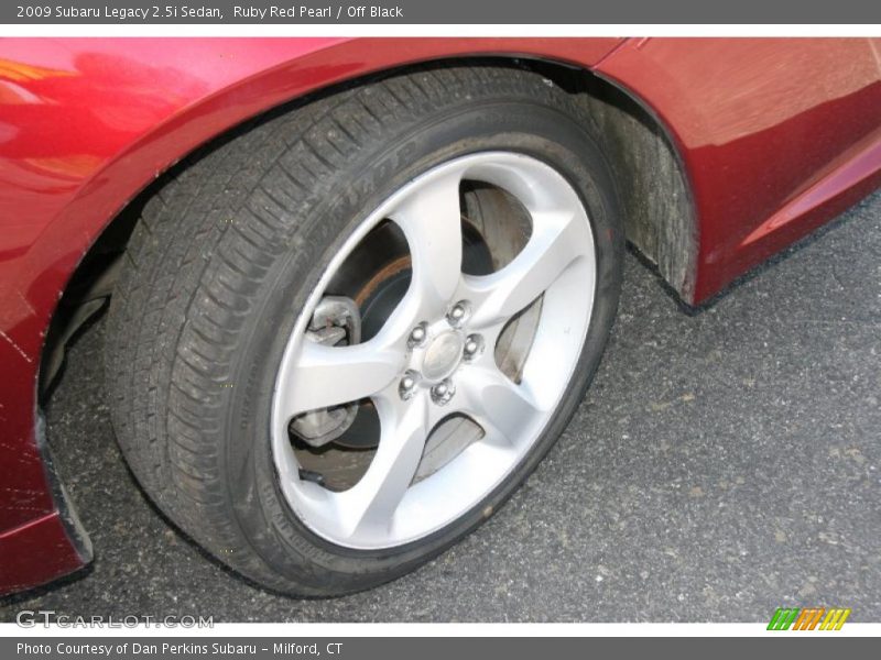 Ruby Red Pearl / Off Black 2009 Subaru Legacy 2.5i Sedan
