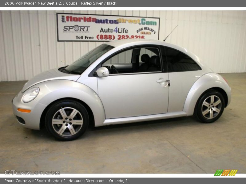 Reflex Silver / Black 2006 Volkswagen New Beetle 2.5 Coupe