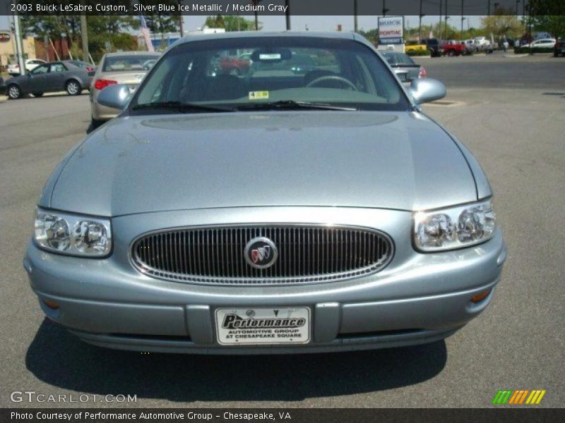 Silver Blue Ice Metallic / Medium Gray 2003 Buick LeSabre Custom