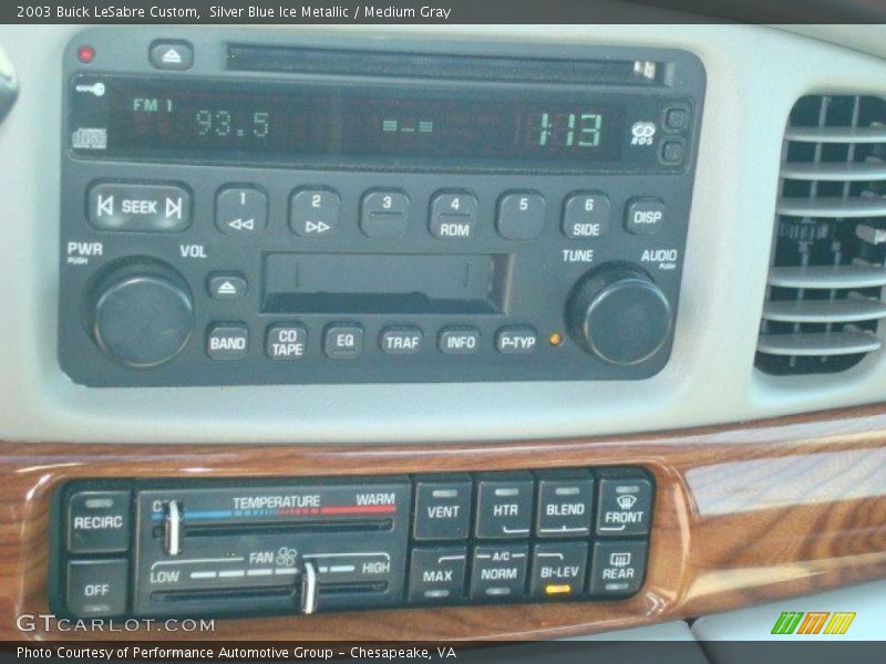 Silver Blue Ice Metallic / Medium Gray 2003 Buick LeSabre Custom