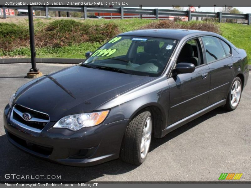 Diamond Gray Metallic / Off Black 2009 Subaru Legacy 2.5i Sedan