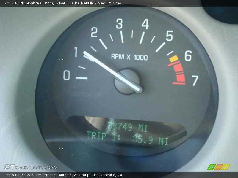 Silver Blue Ice Metallic / Medium Gray 2003 Buick LeSabre Custom