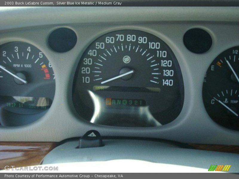 Silver Blue Ice Metallic / Medium Gray 2003 Buick LeSabre Custom