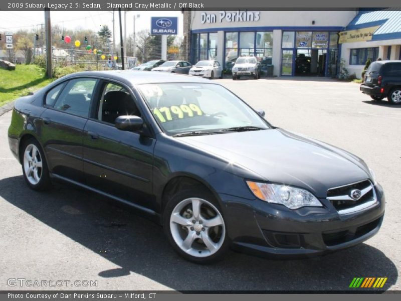 Diamond Gray Metallic / Off Black 2009 Subaru Legacy 2.5i Sedan