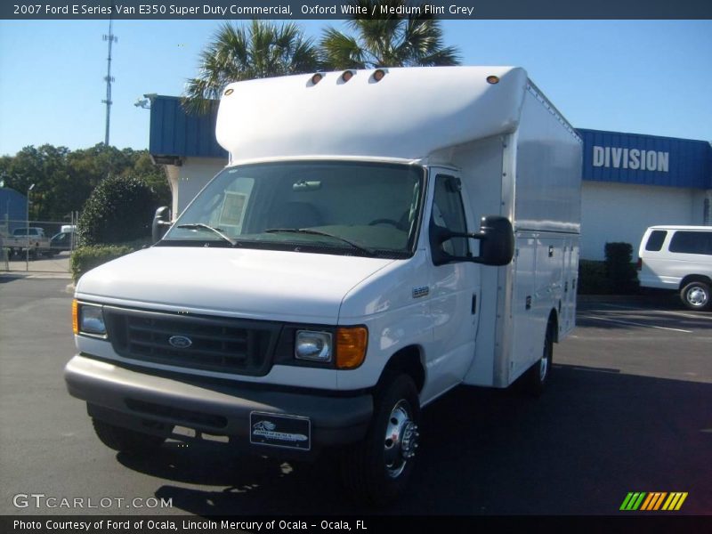 Oxford White / Medium Flint Grey 2007 Ford E Series Van E350 Super Duty Commercial