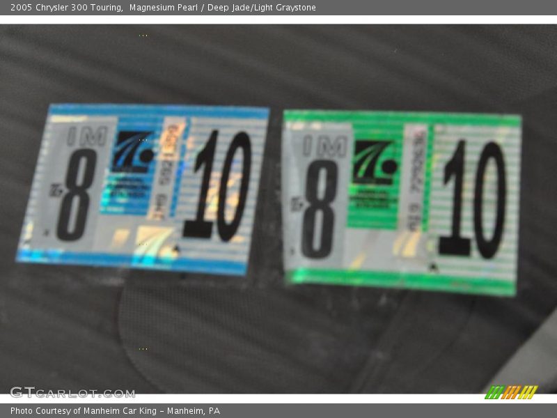 Magnesium Pearl / Deep Jade/Light Graystone 2005 Chrysler 300 Touring