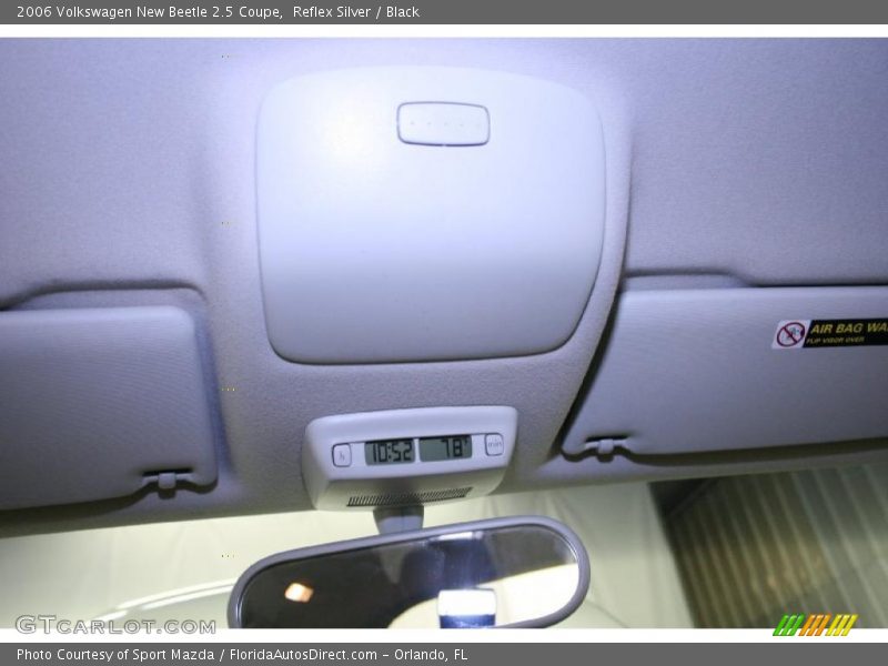 Reflex Silver / Black 2006 Volkswagen New Beetle 2.5 Coupe