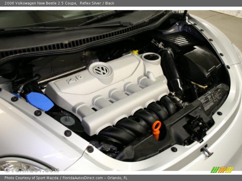 Reflex Silver / Black 2006 Volkswagen New Beetle 2.5 Coupe