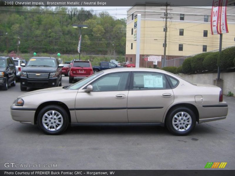 Bronzemist Metallic / Neutral Beige 2003 Chevrolet Impala