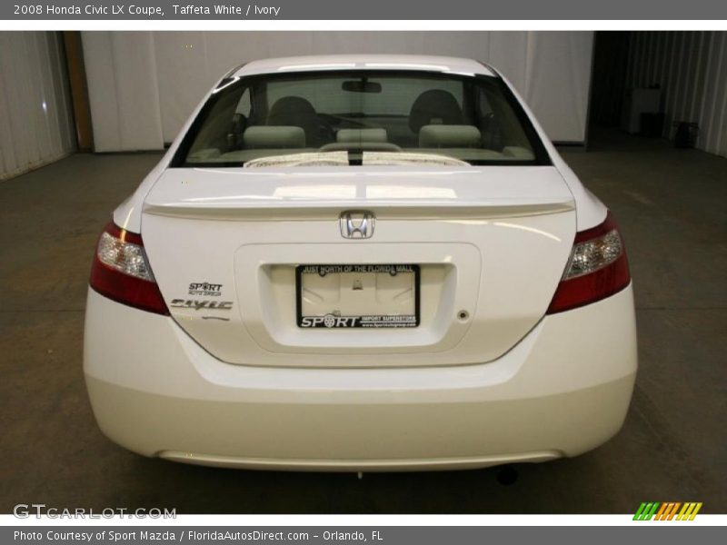 Taffeta White / Ivory 2008 Honda Civic LX Coupe