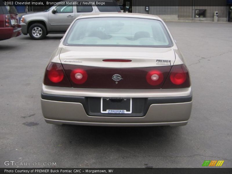 Bronzemist Metallic / Neutral Beige 2003 Chevrolet Impala