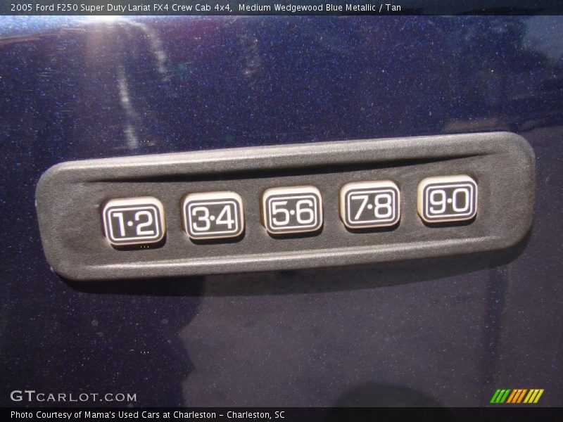 Medium Wedgewood Blue Metallic / Tan 2005 Ford F250 Super Duty Lariat FX4 Crew Cab 4x4
