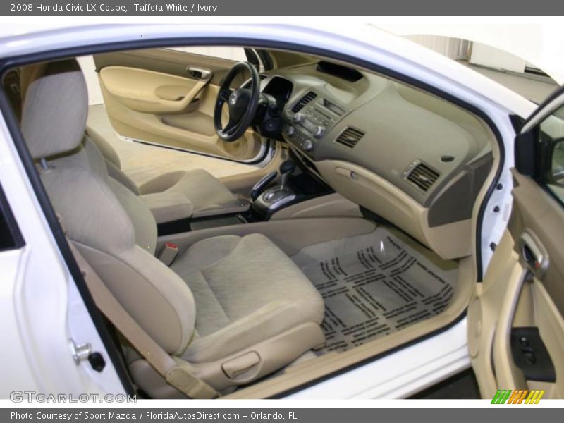 Taffeta White / Ivory 2008 Honda Civic LX Coupe