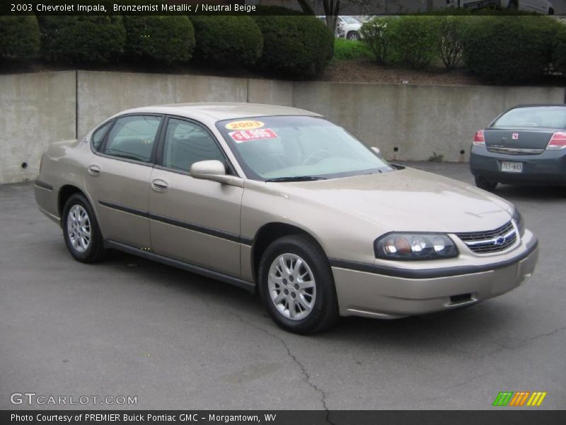 Bronzemist Metallic / Neutral Beige 2003 Chevrolet Impala