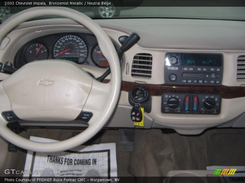 Bronzemist Metallic / Neutral Beige 2003 Chevrolet Impala