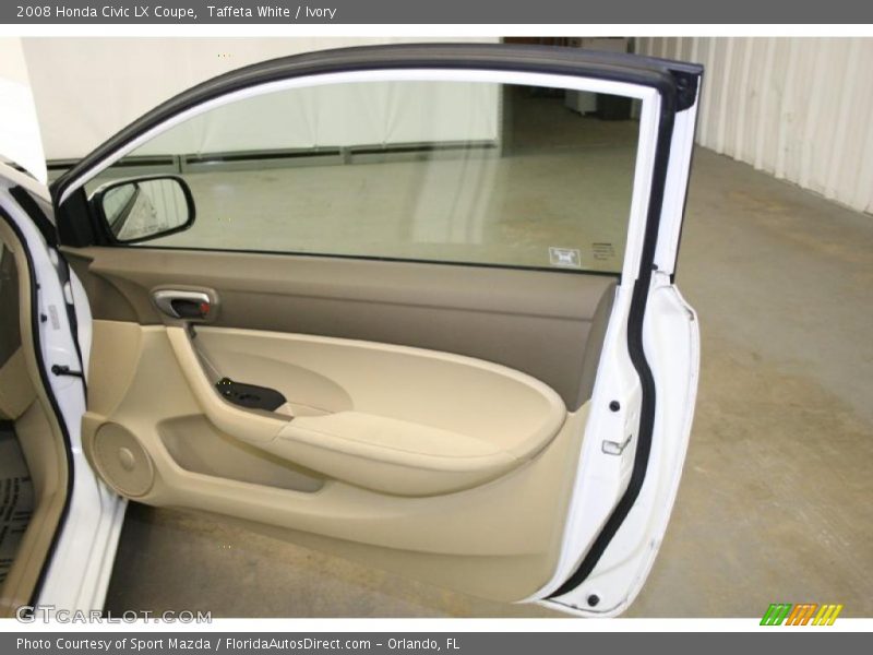 Taffeta White / Ivory 2008 Honda Civic LX Coupe