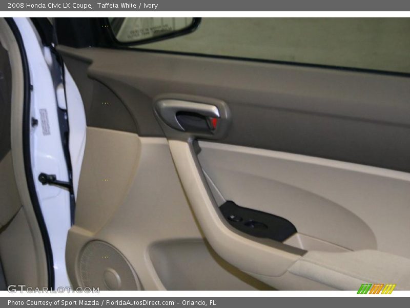 Taffeta White / Ivory 2008 Honda Civic LX Coupe