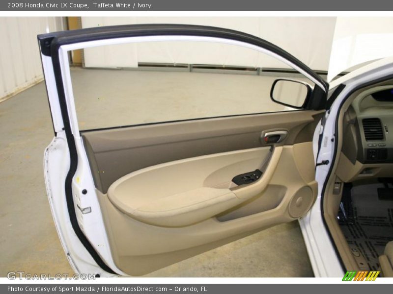 Taffeta White / Ivory 2008 Honda Civic LX Coupe