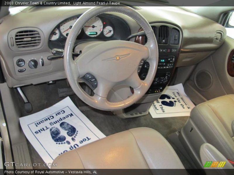 Light Almond Pearl / Taupe 2003 Chrysler Town & Country Limited