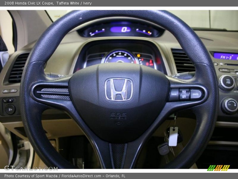 Taffeta White / Ivory 2008 Honda Civic LX Coupe