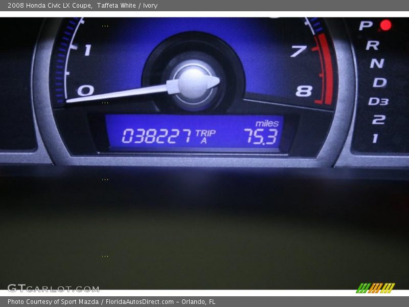 Taffeta White / Ivory 2008 Honda Civic LX Coupe