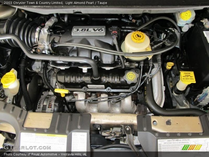 Light Almond Pearl / Taupe 2003 Chrysler Town & Country Limited