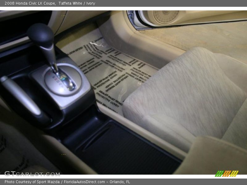Taffeta White / Ivory 2008 Honda Civic LX Coupe