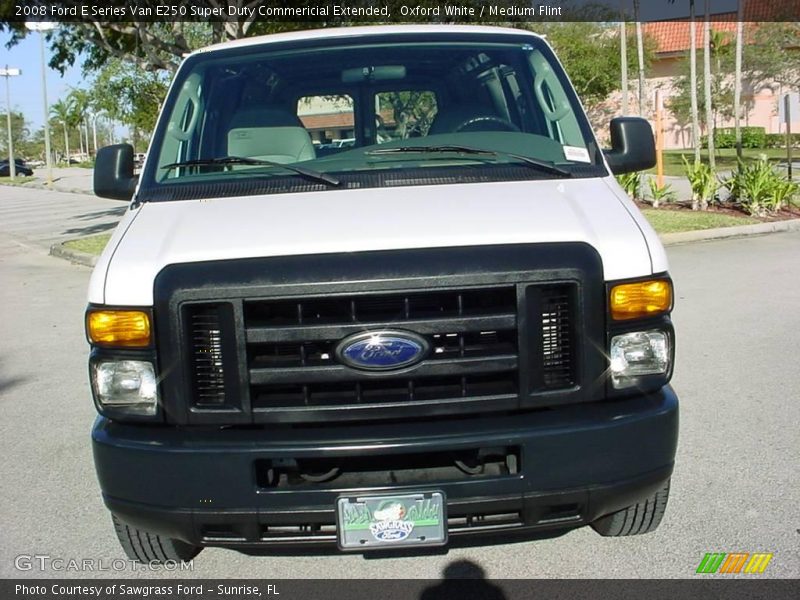 Oxford White / Medium Flint 2008 Ford E Series Van E250 Super Duty Commericial Extended