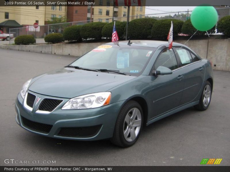 Silver Green Metallic / Ebony 2009 Pontiac G6 Sedan