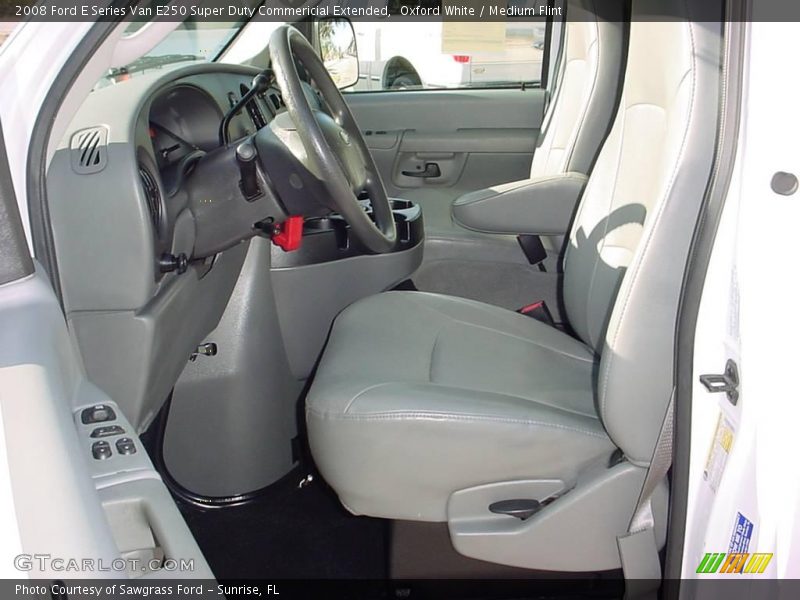 Oxford White / Medium Flint 2008 Ford E Series Van E250 Super Duty Commericial Extended