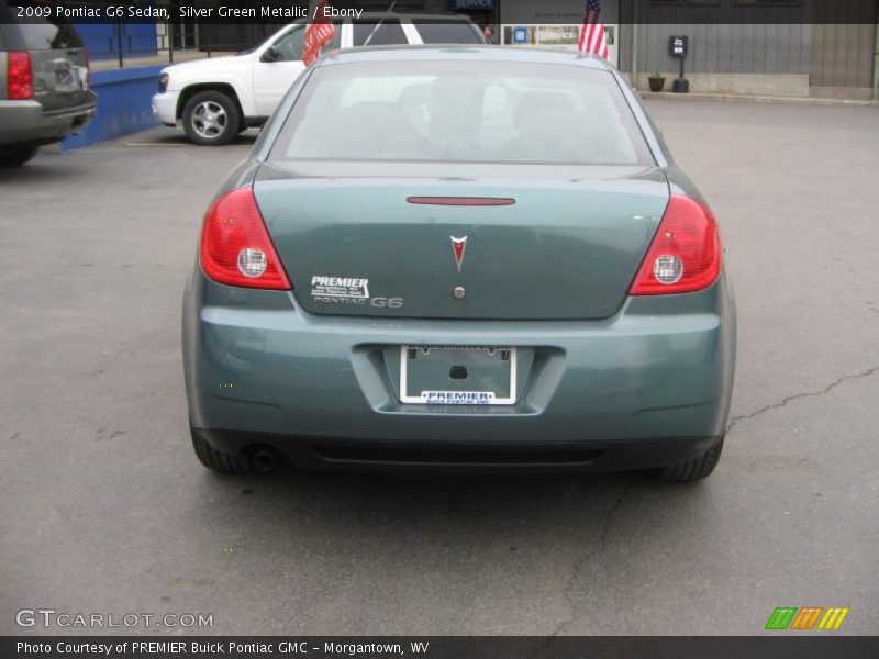 Silver Green Metallic / Ebony 2009 Pontiac G6 Sedan