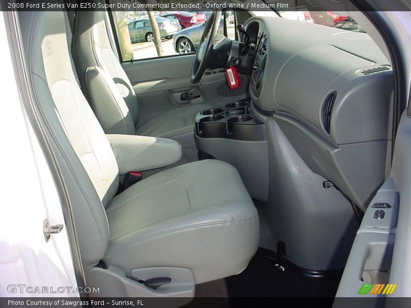 Oxford White / Medium Flint 2008 Ford E Series Van E250 Super Duty Commericial Extended
