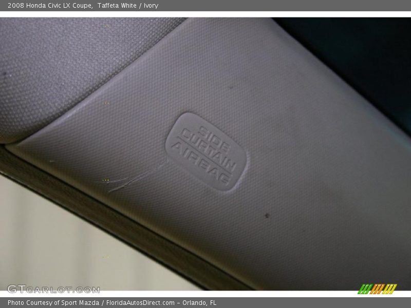 Taffeta White / Ivory 2008 Honda Civic LX Coupe