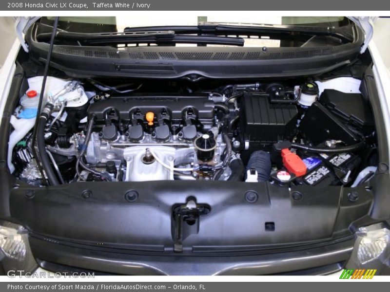 Taffeta White / Ivory 2008 Honda Civic LX Coupe