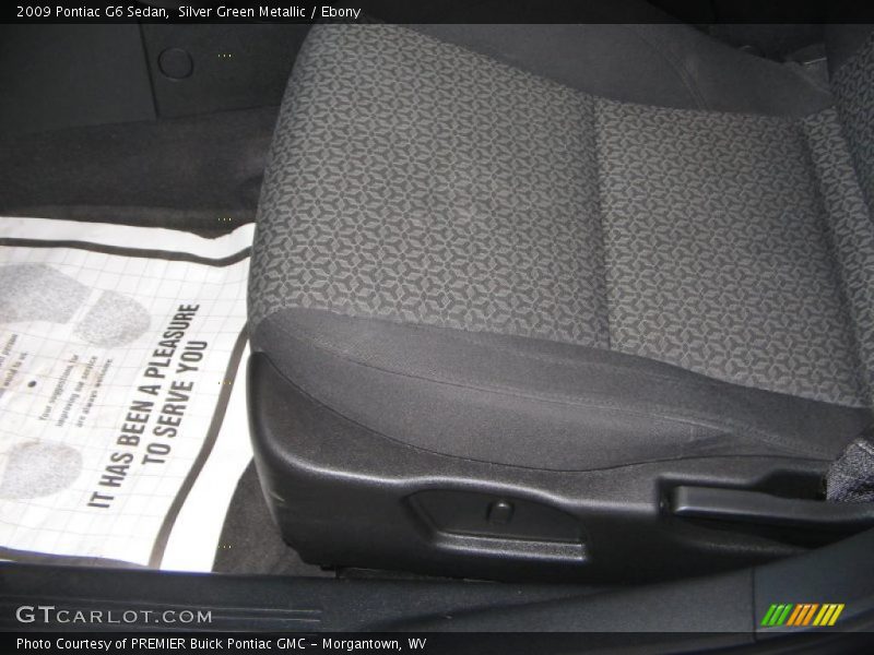 Silver Green Metallic / Ebony 2009 Pontiac G6 Sedan
