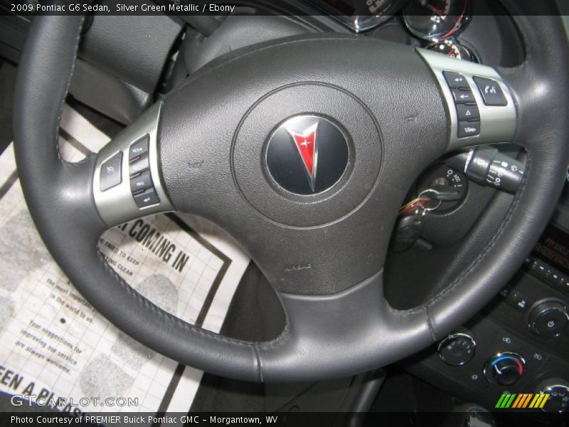 Silver Green Metallic / Ebony 2009 Pontiac G6 Sedan