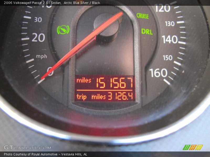 Arctic Blue Silver / Black 2006 Volkswagen Passat 2.0T Sedan