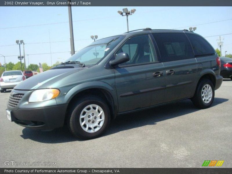 Onyx Green Pearl / Taupe 2002 Chrysler Voyager