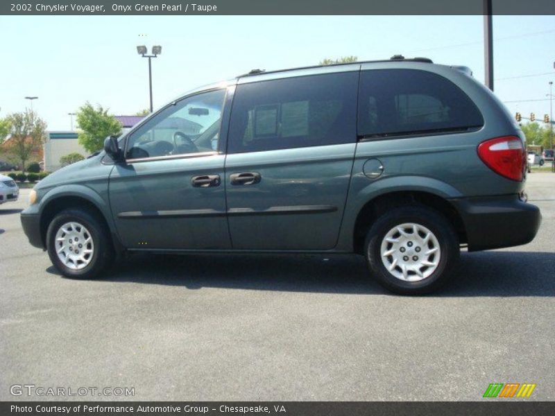 Onyx Green Pearl / Taupe 2002 Chrysler Voyager